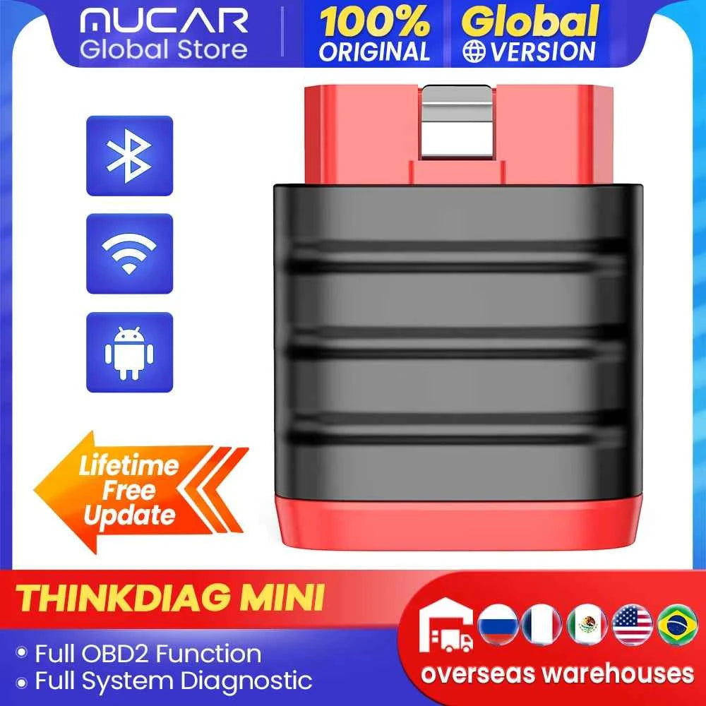 Thinkcar OBD2 Scanner - Thinkdiag Mini Bluetooth Diagnostic Tool for IOS & Android with Full OBD2 Functions