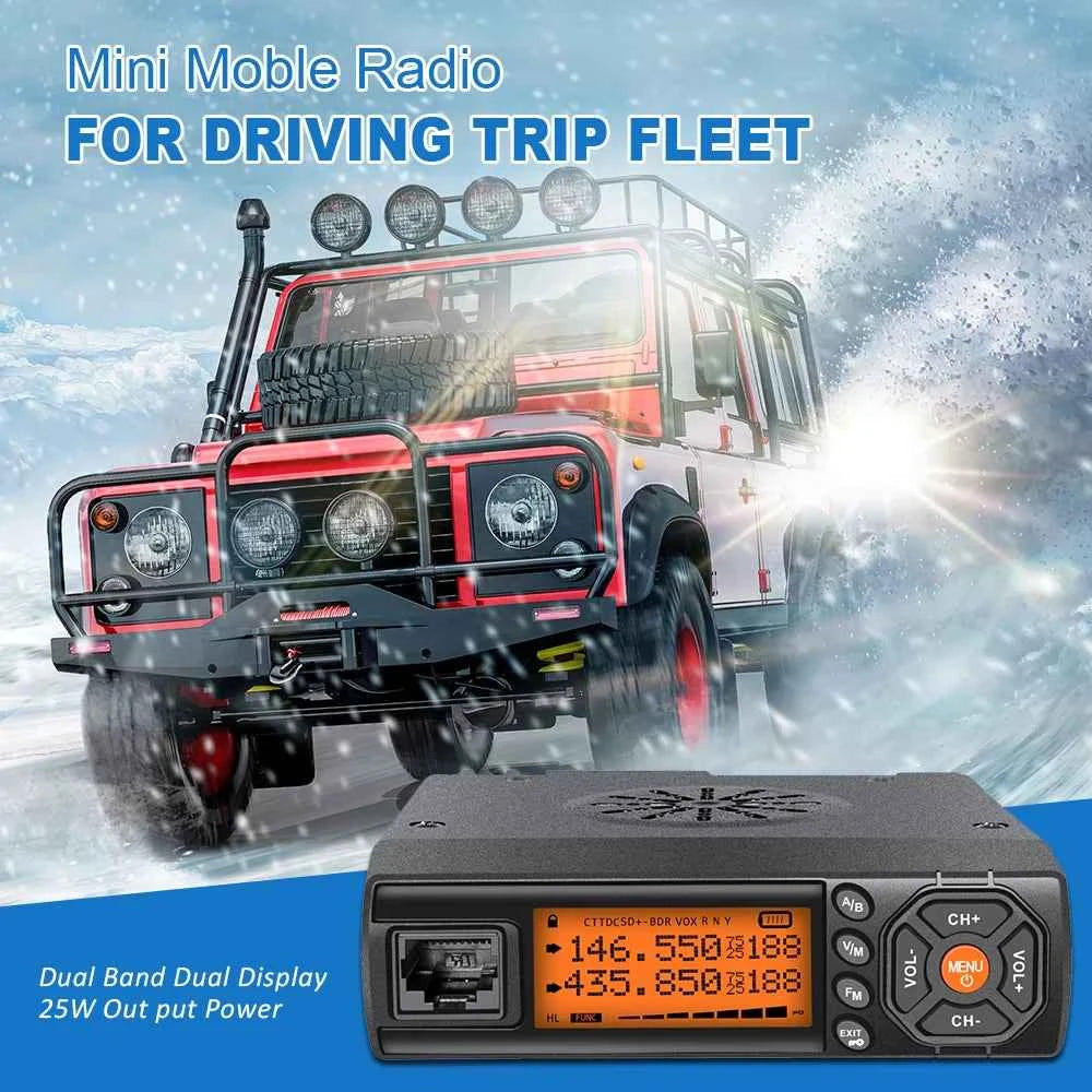 Zastone Z218 Walkie Talkie VHF UHF Mini Radio 25W Car Two Way Radio Comunicador HF Transceiver