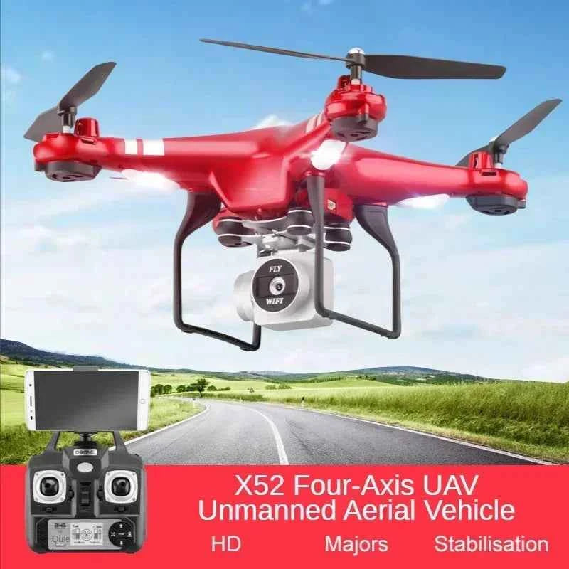 Hot Hotsale X52 4K Professional Drone with Dual Camera and Real-Time FPV Transmission - Collapsible Quadcopter Drones