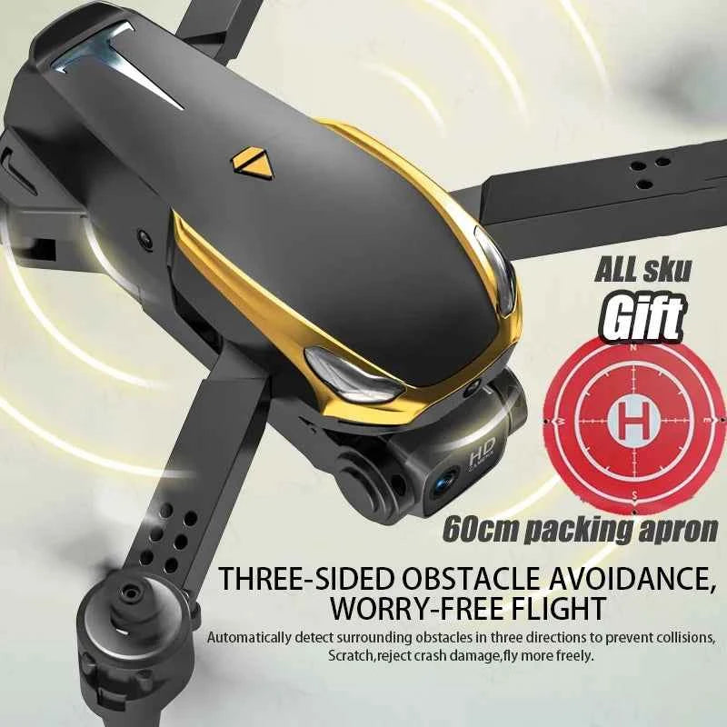 Tesla Mini RC Drone 4K HD with Dual Camera, Brushless Design, and Obstacle Avoidance for Aerial Photography