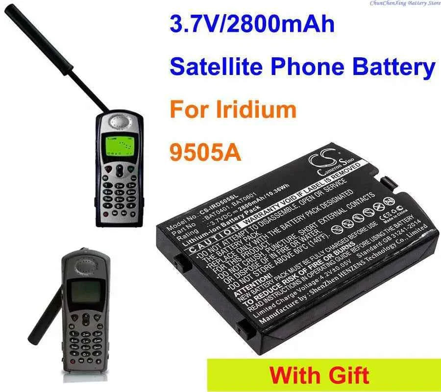 OrangeYu Satellite Phone Battery 2800mAh for Iridium 9505A - BAT0401, BAT0601, BAT0602