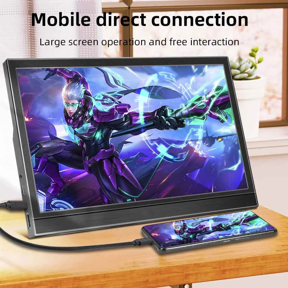 11.6" Portable Touch Monitor - 1366x768 LCD Display for Gaming, Laptop Second Screen, Compatible with Switch, PS4, Xbox, Raspberry Pi