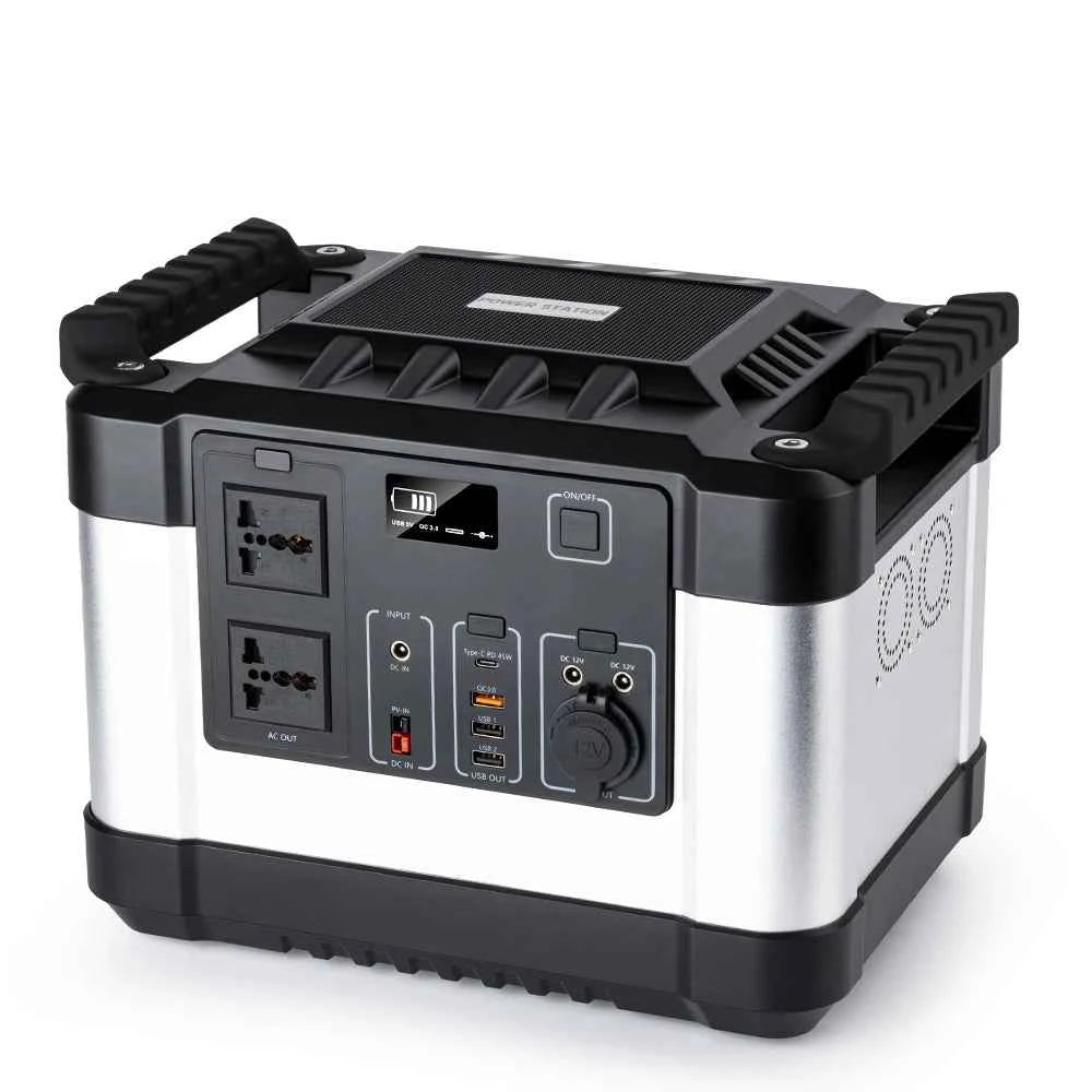 Portable Power Station 1000W 300Ah 1100Wh Lithium ion Emergency Battery Backup Power Supply AC/DC/USB/Type-C Multiple Output