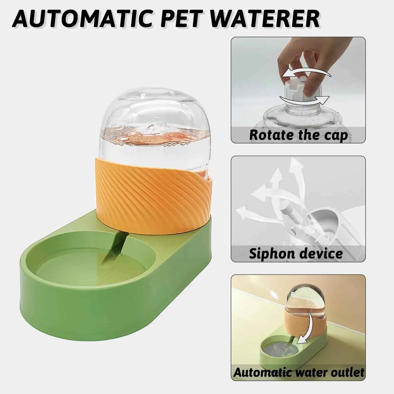 Gravity Dog Feeder and Water Dispenser - Automatic Large Capacity Pet Self Feeder Station for Dogs and Cats