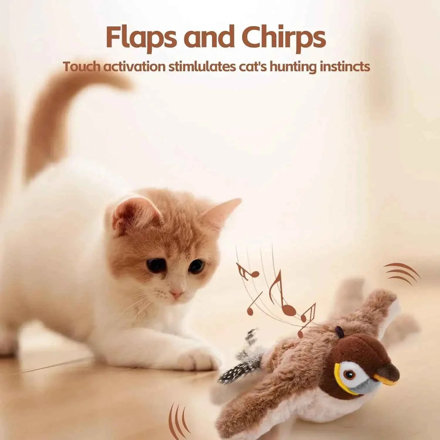 Interactive Cat Bird Toy - Engaging Interactive Cat Toy for Hours of Fun