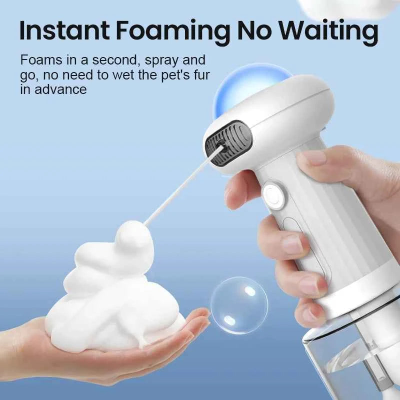ROJECO Automatic Pet Soap Dispenser - USB Charging Cat and Dog Foam Making Machine, Rechargeable Shower Accessories