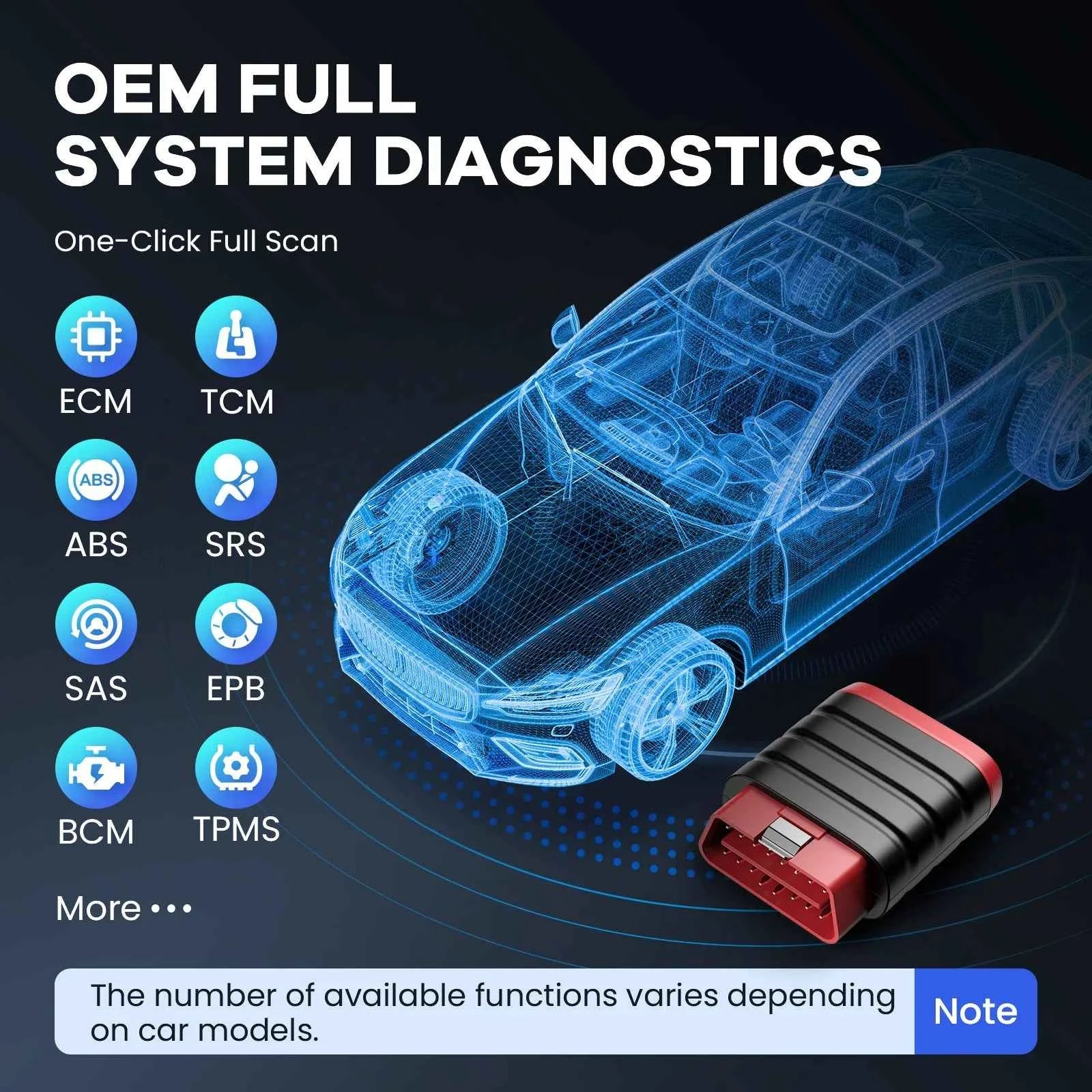 Thinkcar OBD2 Scanner - Thinkdiag Mini Bluetooth Diagnostic Tool for IOS & Android with Full OBD2 Functions