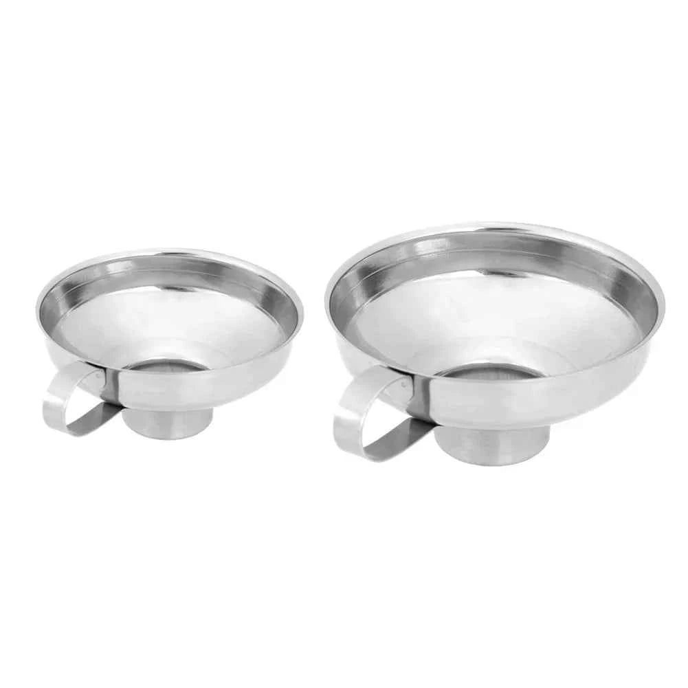 Stainless Steel Canning Funnel for Wide Mouth Jars and Thick Dressings, Ideal Kitchen Tool for Oil and Wine