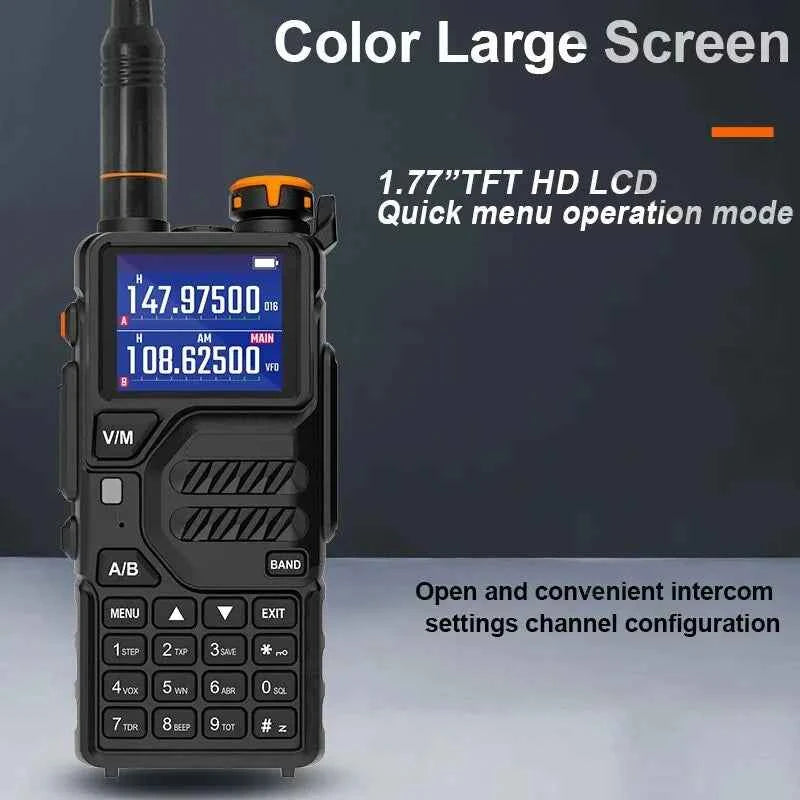 Baofeng UVK5 Plus Walkie Talkie 10W Full Band Type-C AM Scrambler NOAA FM Comumicador Station Amateur Ham Two Way Radio K5 PLUS