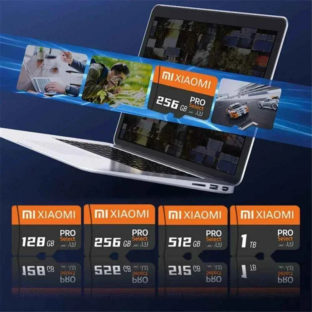 Xiaomi Micro SD Card High Speed SD Memory Card 2TB 1TB 512GB 256GB MicroSD U3 A2 TF Flash Cards for Xiaomi Phone Camera table PC