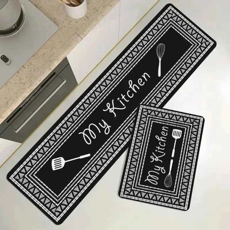 Modern Kitchen Mats Set – 2pcs/set Dirt Resistant Entrance Carpet for Family Living Room Bedroom