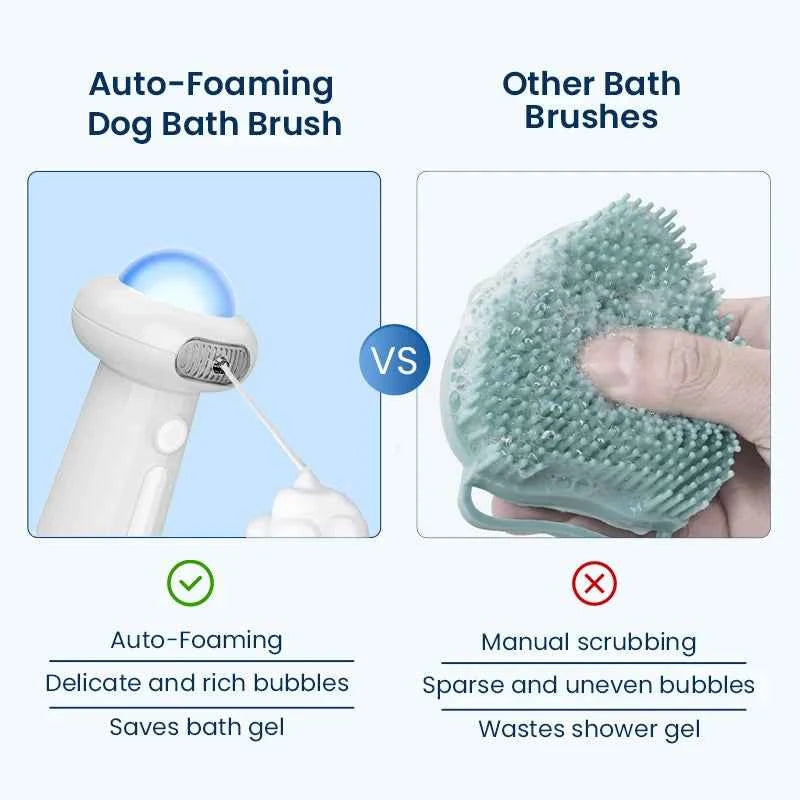ROJECO Automatic Pet Soap Dispenser - USB Charging Cat and Dog Foam Making Machine, Rechargeable Shower Accessories