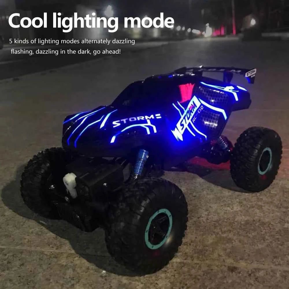 RC Drift Car With Led Lights Music Electronic 2.4G 4WD RC Racing Cars Remote Control Spray Stunt Car Outdoor Children Toys