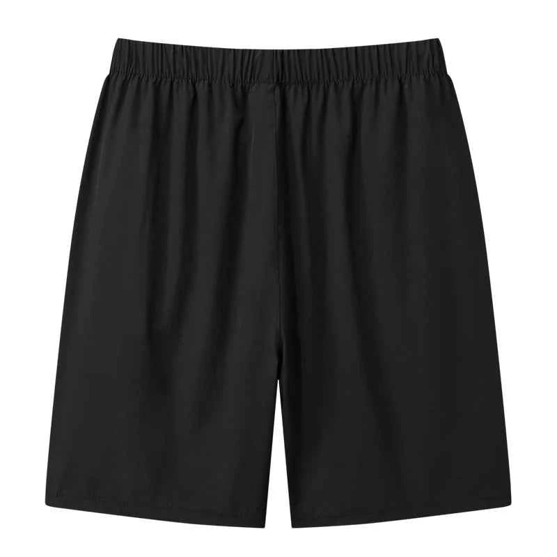For 2024 Summer High Quality Breathe Shorts Men Casual Elastic Waist Men Quick Dry Fitness Jogging Beach Black Fashion Shorts