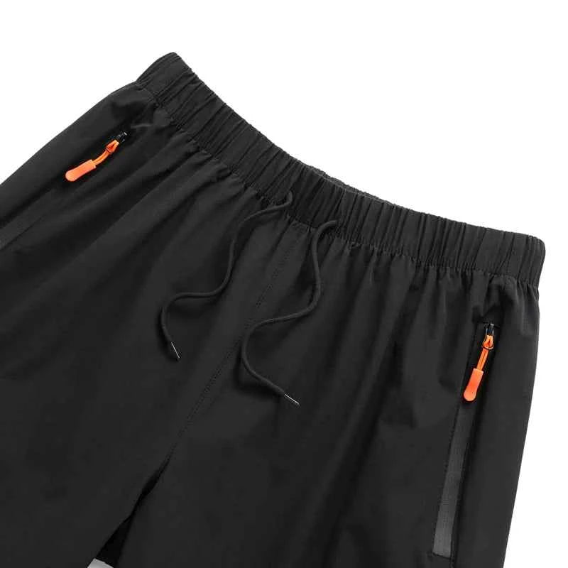 For 2024 Summer High Quality Breathe Shorts Men Casual Elastic Waist Men Quick Dry Fitness Jogging Beach Black Fashion Shorts