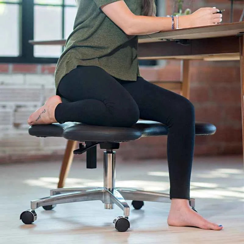 Cross-Leg Stool for Comfortable Office and Dormitory Seating