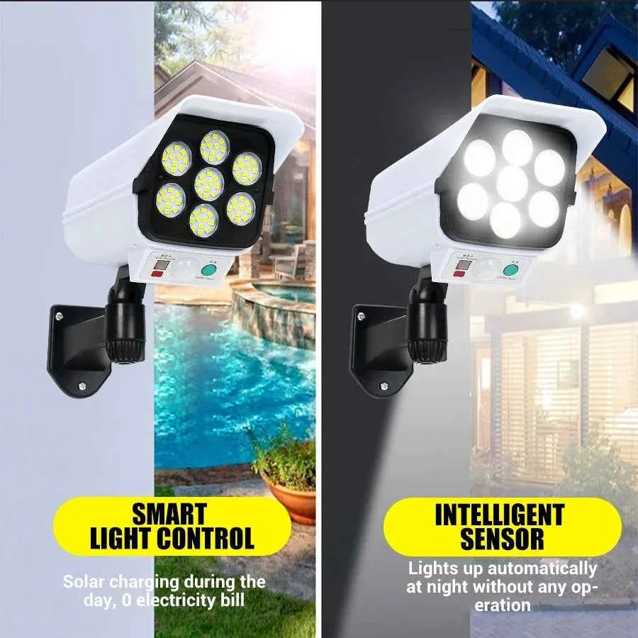 Simulation Monitoring Solar Street Light - Waterproof Outdoor Villa Intelligent Sensing with Remote Control
