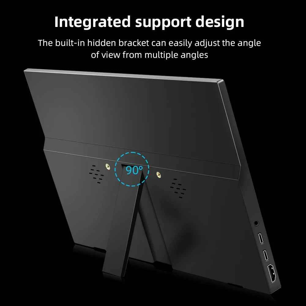 11.6" Portable Touch Monitor - 1366x768 LCD Display for Gaming, Laptop Second Screen, Compatible with Switch, PS4, Xbox, Raspberry Pi
